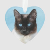 Peinture de chats de Siamese - Cute Original Cat A (dos)
