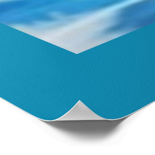 Peinture de cheval dans l'eau de mer Poster (Coin)