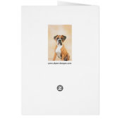 Peinture de chien Boxer originale non rognée d'ani (Dos)