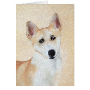 Peinture de chien de Canaan - jolie art original d