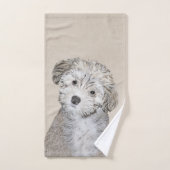 Peinture de Chien Havanais - Cute Original Chien A (Serviette à main)