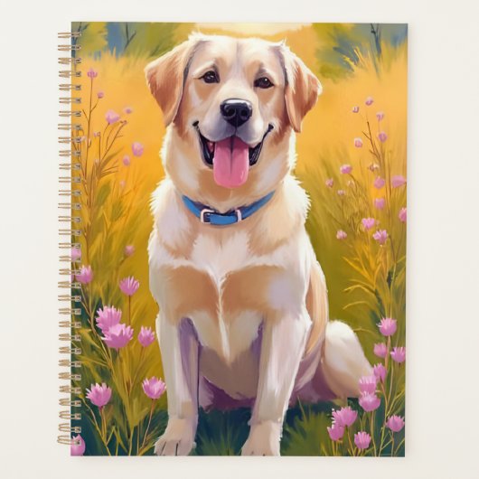 Peinture de chien Labrador Retriever Lab jaune (Devant)