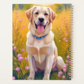 Peinture de chien Labrador Retriever Lab jaune (Dos)