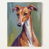 Peinture de chien Lévrier Italien (Dos)