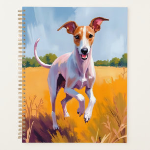 Peinture de chien lévrier italien animal de compag