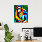 Peinture de chimpanzé | Décoration à la maison, Ar (Bureau à domicile)