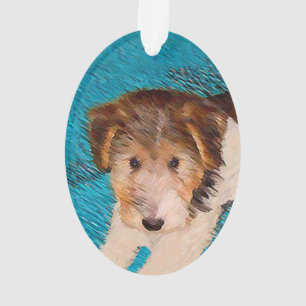 Peinture de chiot Terrier Fox - Art de chien origi