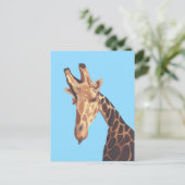 Peinture de closeup de Giraffe Tête Cartes postale (Debout devant)