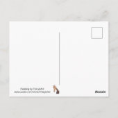 Peinture de closeup de Giraffe Tête Cartes postale (Dos)