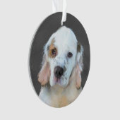 Peinture de Clumber Spaniel - Art original de chie (devant)