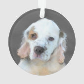 Peinture de Clumber Spaniel - Art original de chie (dos)