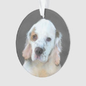 Peinture de Clumber Spaniel - Art original de chie (devant)