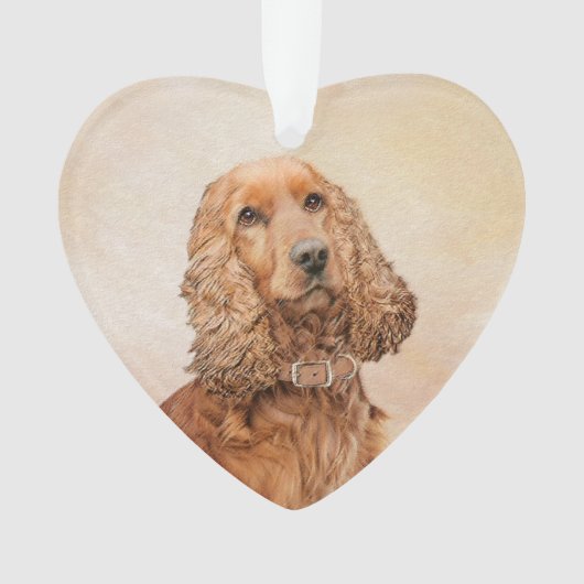 Peinture de Cocker Spaniel Anglais - Art Canin Ori (devant)