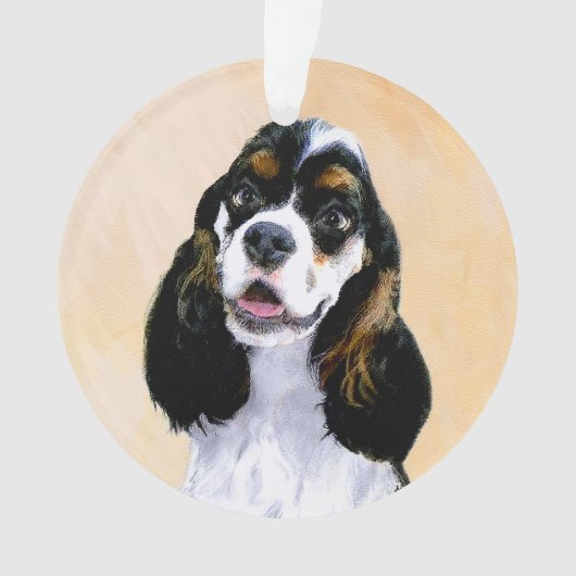 Peinture de Cocker Spaniel (Parti) - Art de chien (devant)