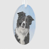 Peinture de collie frontalière - Belle art origina (devant)