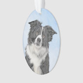 Peinture de collie frontalière - Belle art origina (devant)