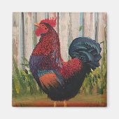Peinture de coq Magnet d'art (Devant)