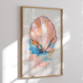 Peinture de coquillages, impression d'affiche de s