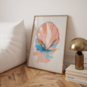 Peinture de coquillages, impression d'affiche de s