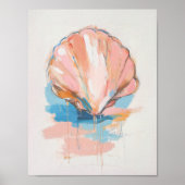 Peinture de coquillages, impression d'affiche de s (Devant)