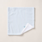 Peinture de coquille de conque bleue rayure bleue (Gant de toilette)