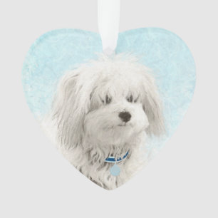 Peinture de Coton de Tuléar - Art de chien origina