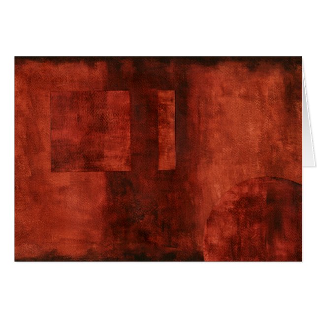 Peinture de Crimson profonde avec formes géométriq (Devant horizontal)