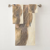 Peinture de Dachshund (Longhaïs) - Art original du (En situation)