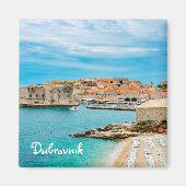 Peinture de Dubrovnik beach Magnet (Devant)