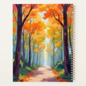 Peinture de feuillage d'automne de chemin d'automn (Dos)