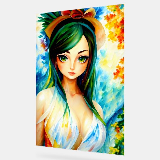 peinture de fille (Angle)