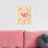 Peinture de flamant rose Toile murale encadrée (Insitu(Salon))