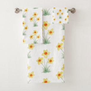 Peinture de fleur de jonquille motif printemps