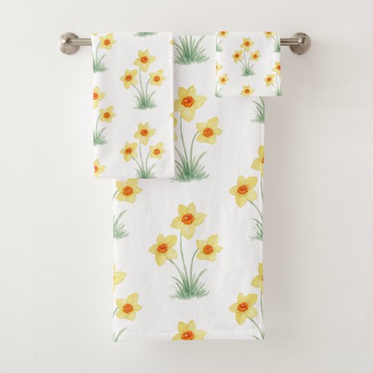Peinture de fleur de jonquille motif printemps (En situation)