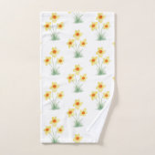 Peinture de fleur de jonquille motif printemps (Serviette à main)