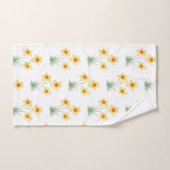 Peinture de fleur de jonquille motif printemps (Serviette à main)