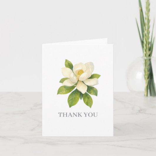 Peinture de fleur de magnolia Merci (Devant)