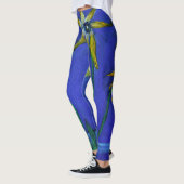 Peinture de fleurs Art original sur Leggings (Gauche)