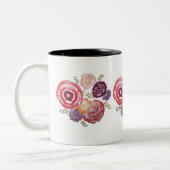Peinture de fleurs Bouquet de café Mug (Gauche)