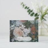 Peinture de fleurs Faire-part de mariage RSVP avec (Debout devant)