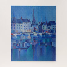 Peinture de Honfleur, Frankrijk -