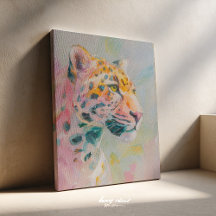 Peinture de Jaguar – Impression d'art de la jungle