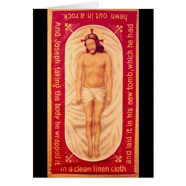Peinture de la carte blanche Christ (Devant)