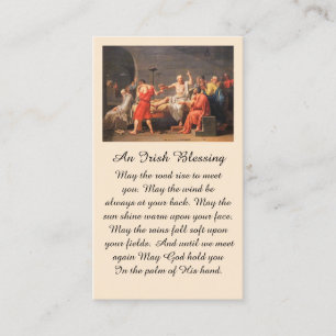 Peinture de la carte de prière Sympathie de la scè