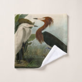 Peinture de la faune d'Audubon Heron violet (Gant de toilette)