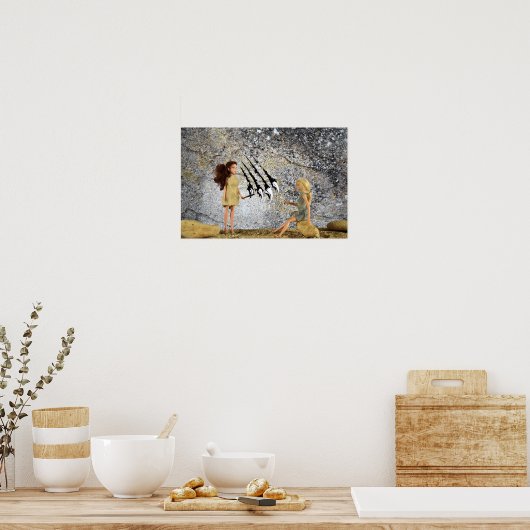 Peinture de la grotte. affiche (Cuisine)