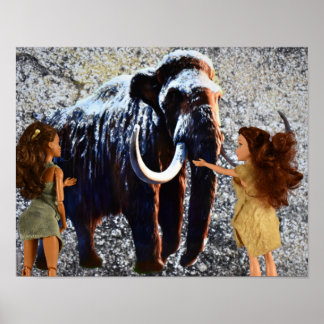 Peinture de la grotte. affiche