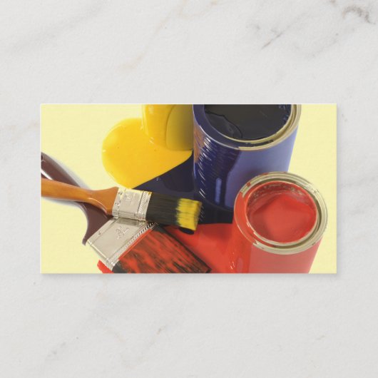 Peinture de la maison Carte de visite de décoratio (Dos)