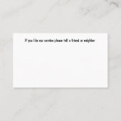 Peinture de la maison Design rétro Carte de visite (Dos)