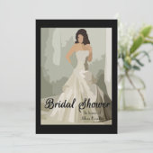 Peinture de la mariée - Invitation de la douche nu (Debout devant)